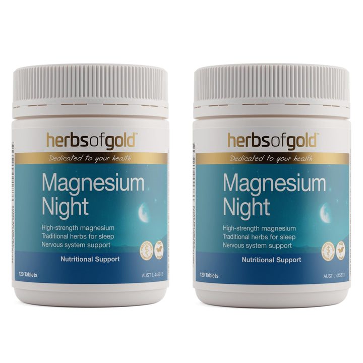Herbs of Gold Magnesium Night 120 Tablets