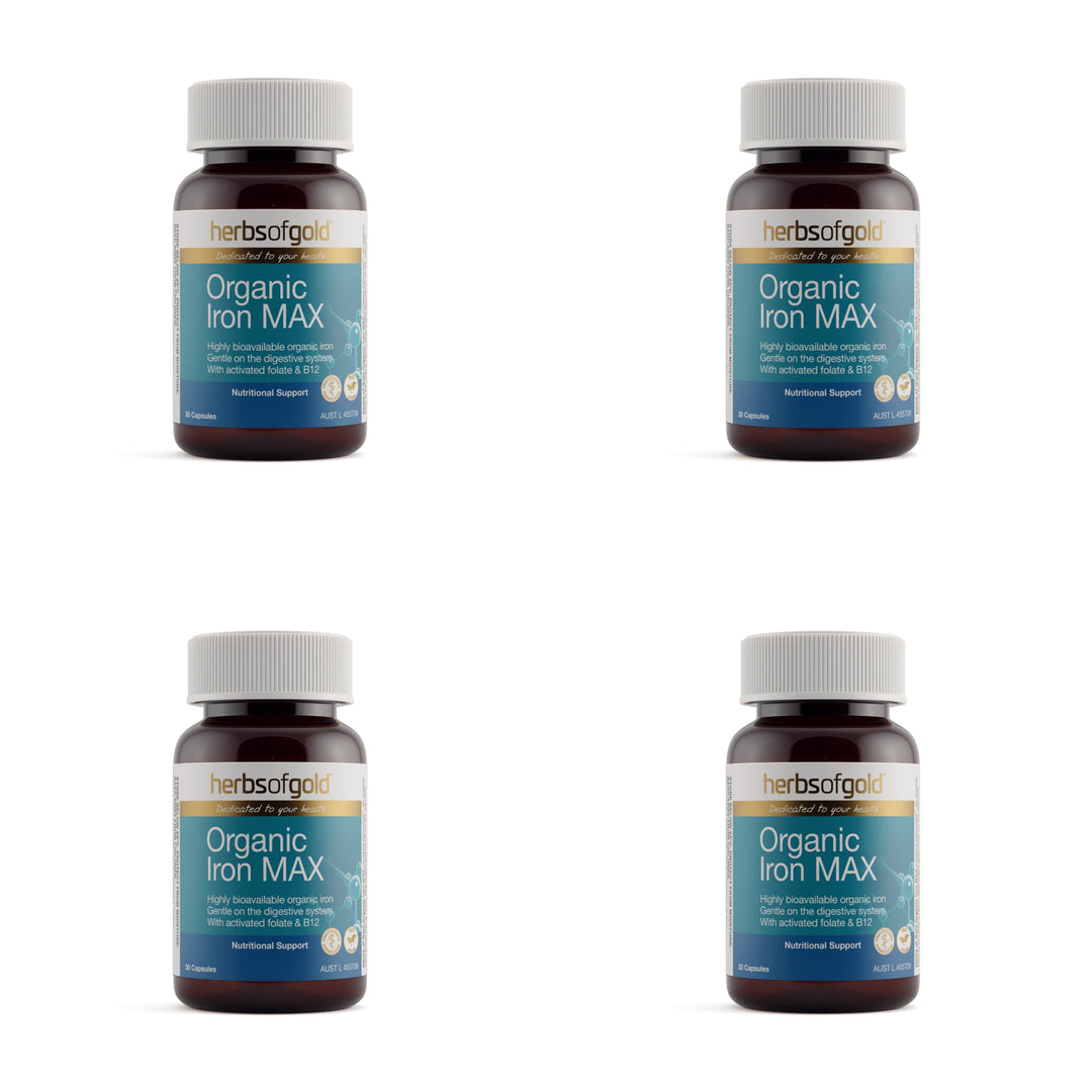 Herbs of Gold 和谐有机补铁胶囊 30粒