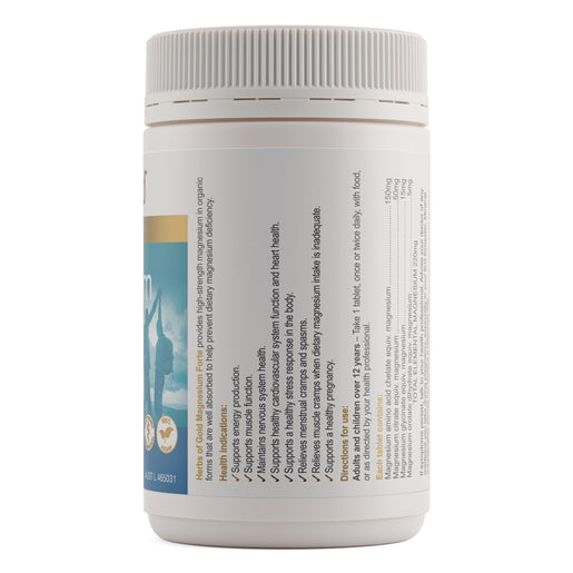 Herbs of Gold Magnesium Forte 120 Tablets