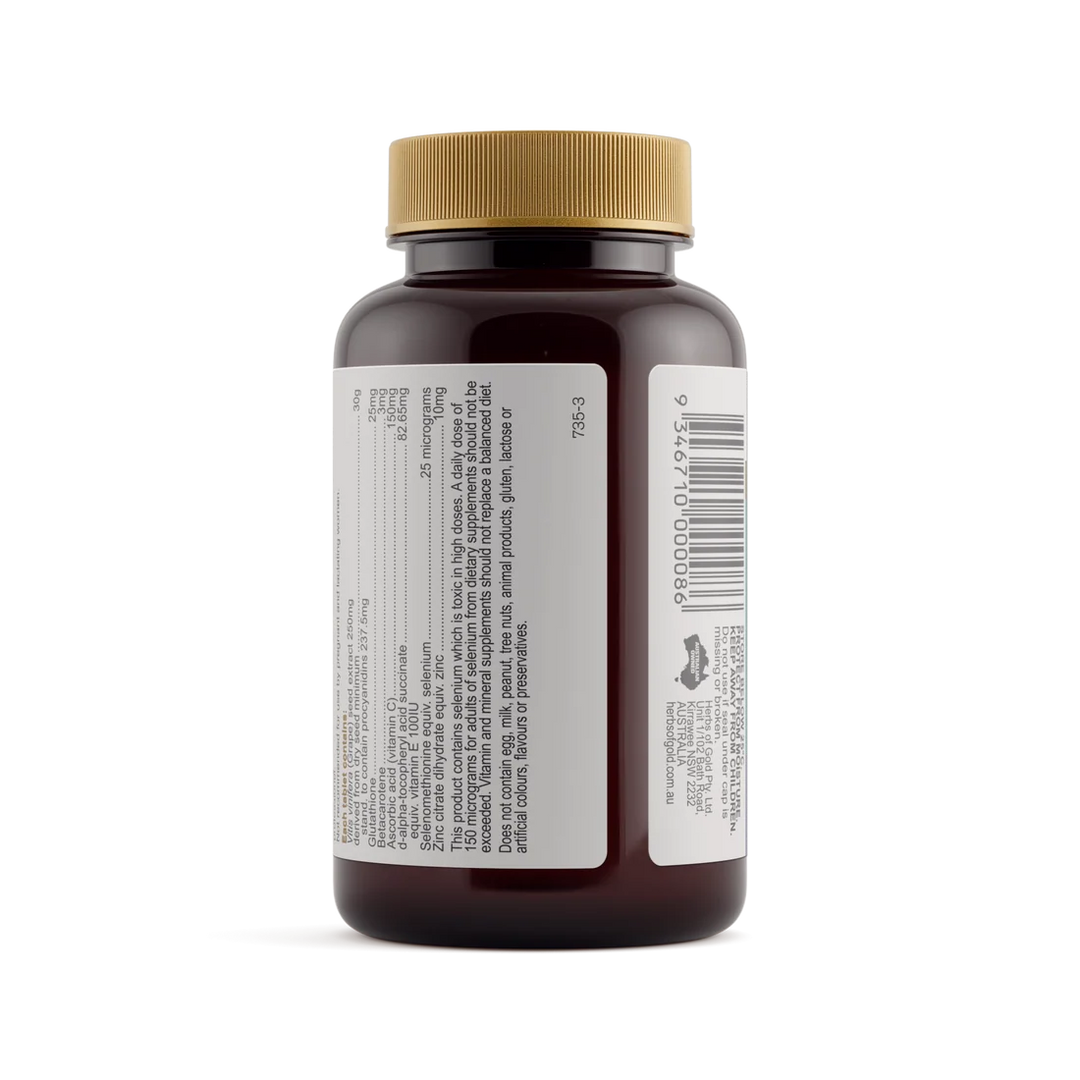 Herbs of Gold Grape Seed Gold 60 Tablets