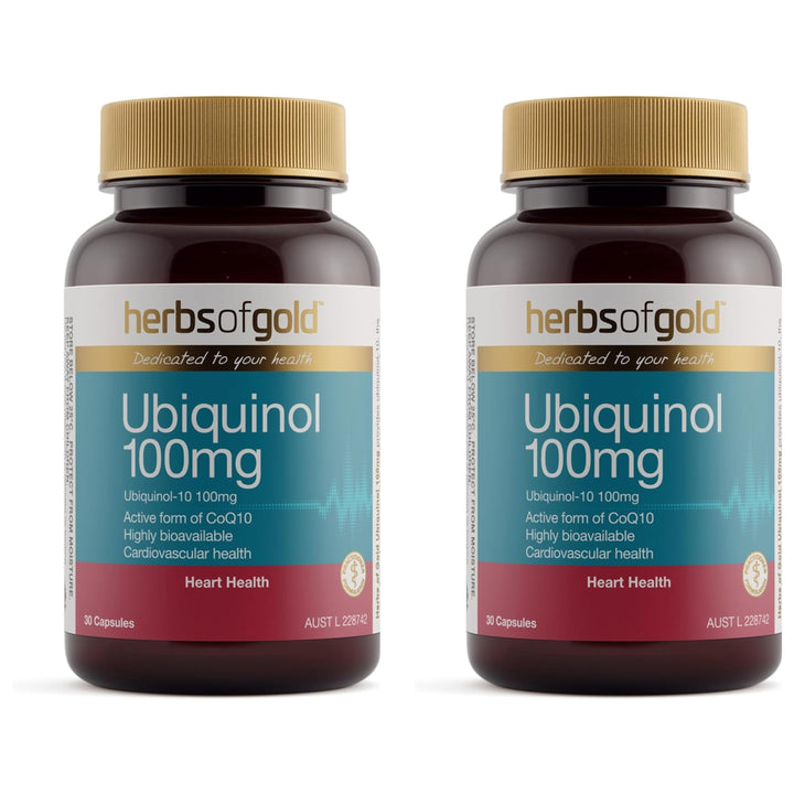 Herbs of Gold Ubiquinol 100mg 30 Capsules
