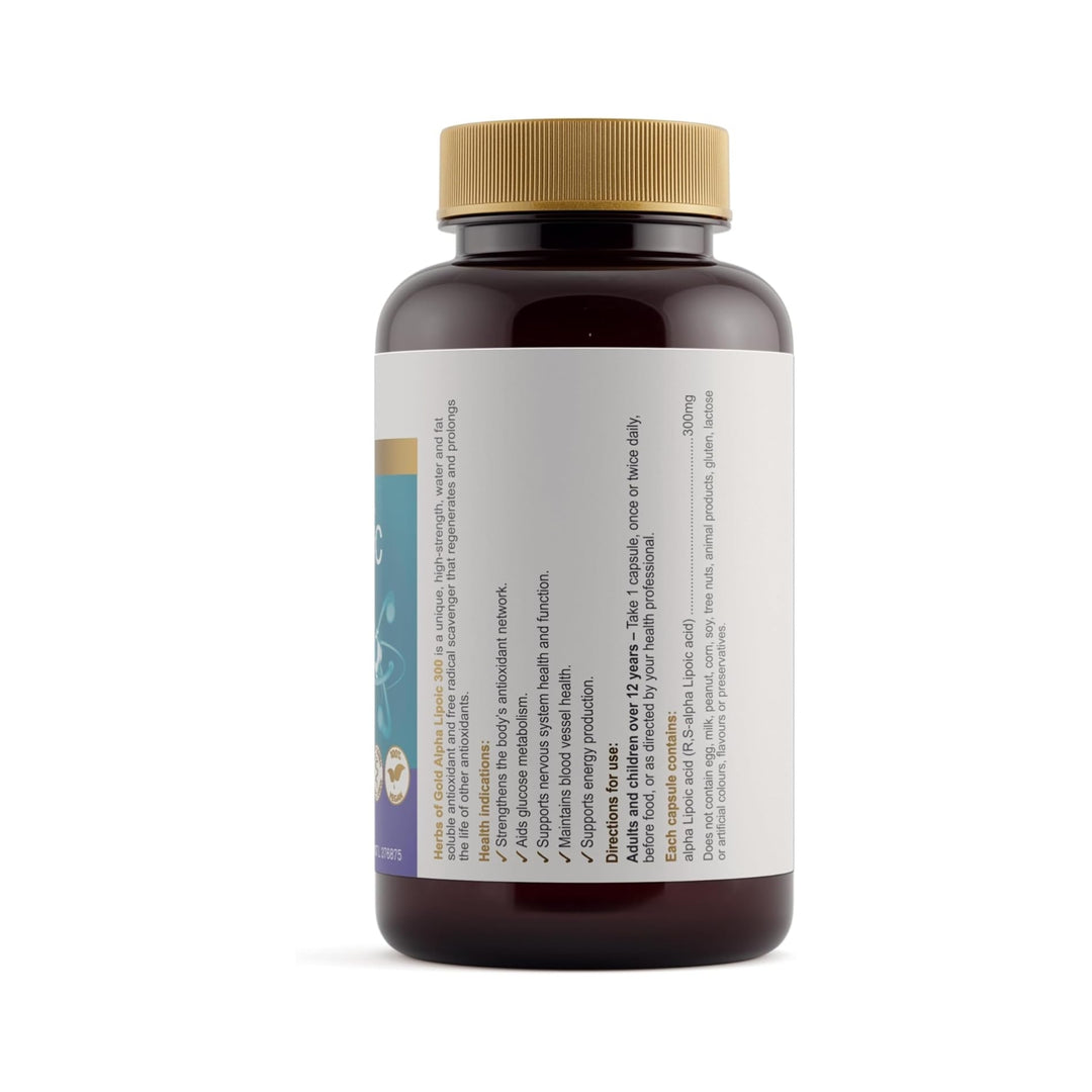 Herbs of Gold Alpha Lipoic 300 120 Capsules