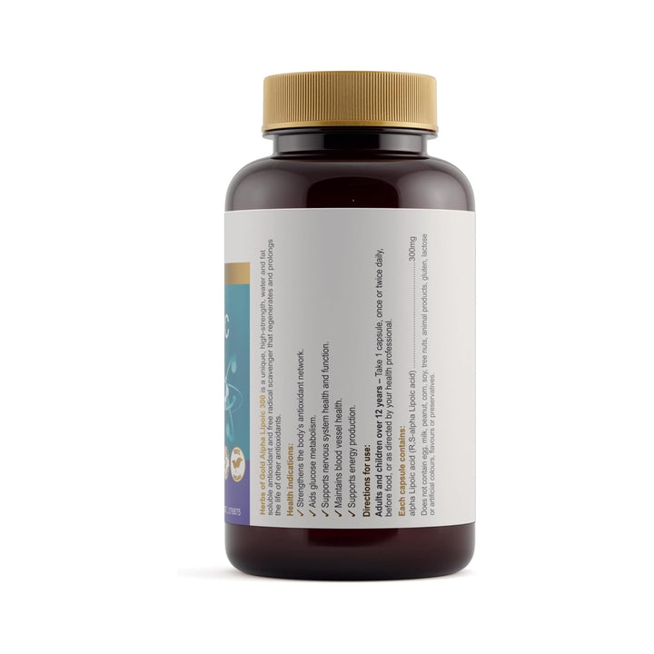 Herbs of Gold Alpha Lipoic 300 120 Capsules