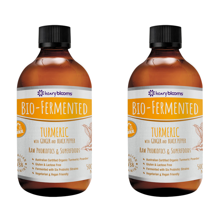 Henry Blooms Bio-Fermented Turmeric with Ginger and Black Pepper 500 mL