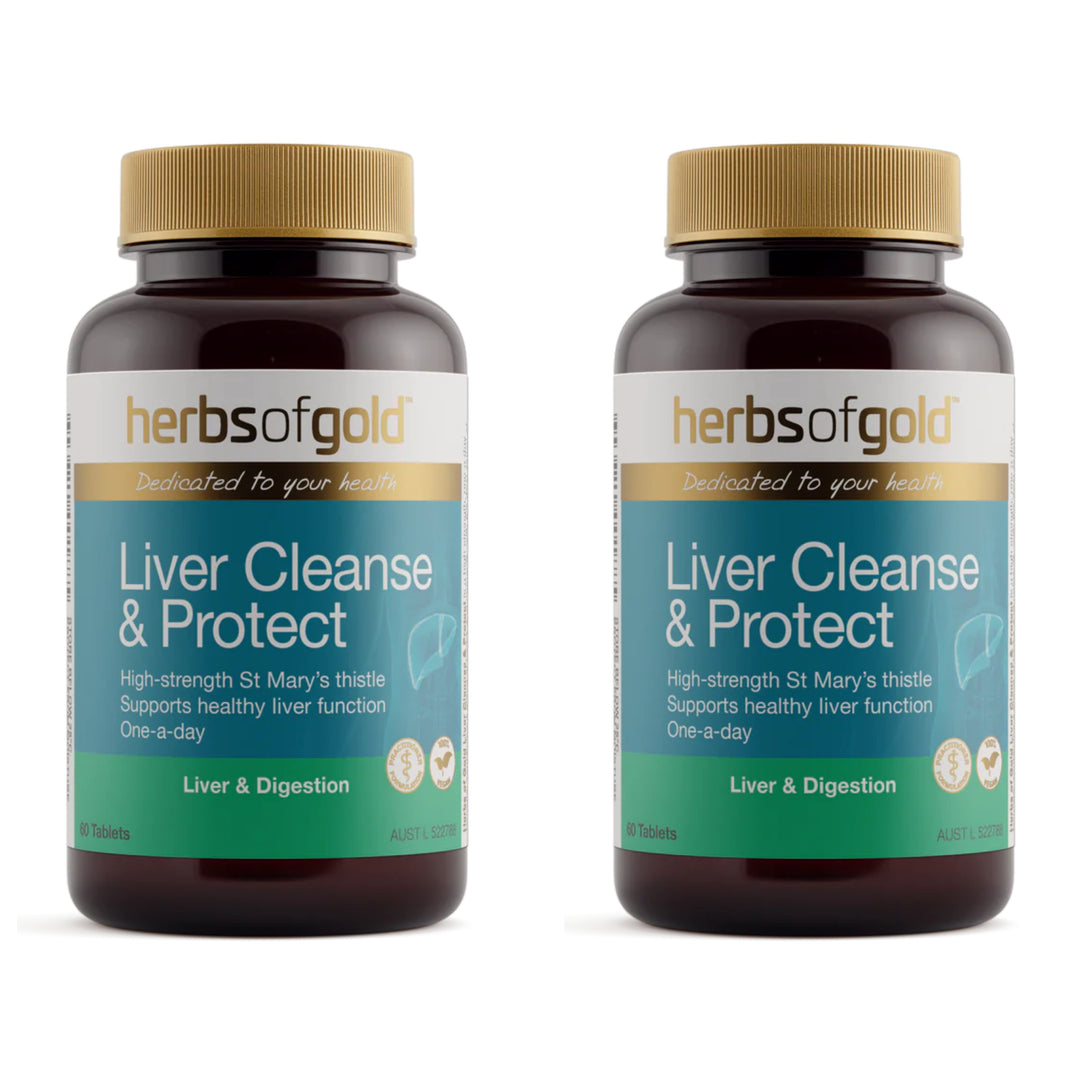 Herbs of Gold Liver Cleanse &amp; Protect 60 Tablets