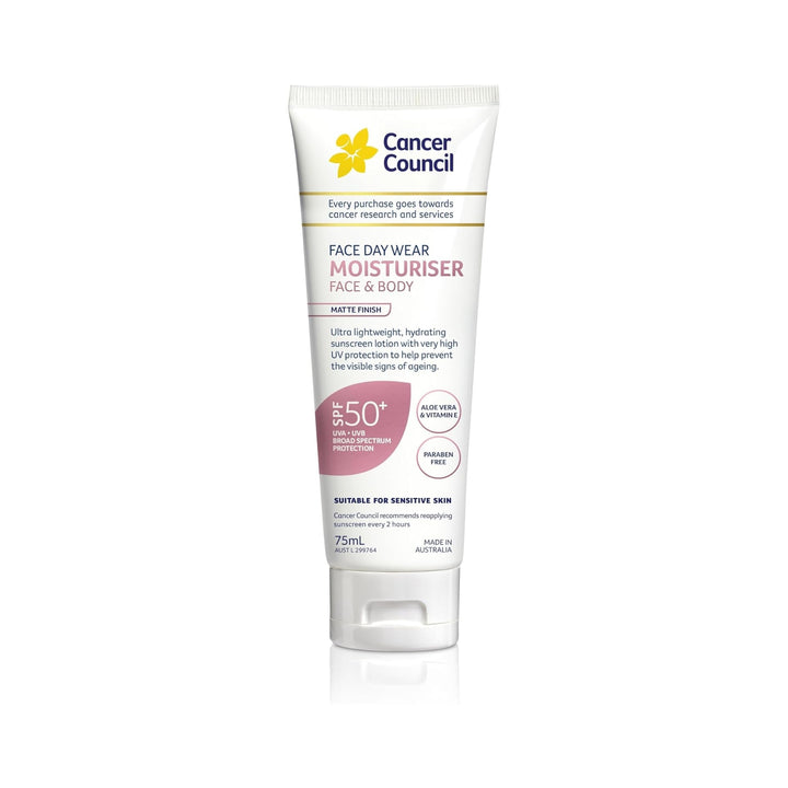 Cancer Council 粉色面部及身体保湿防晒霜 SPF50+ 75ml