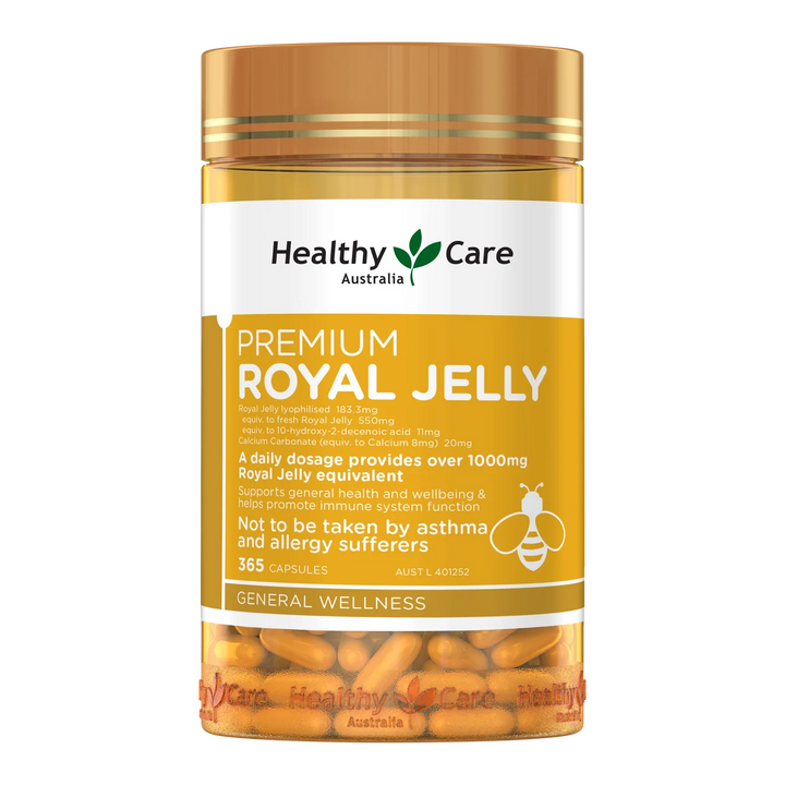 Healthy Care Premium Royal Jelly 1000mg 365 Capsules