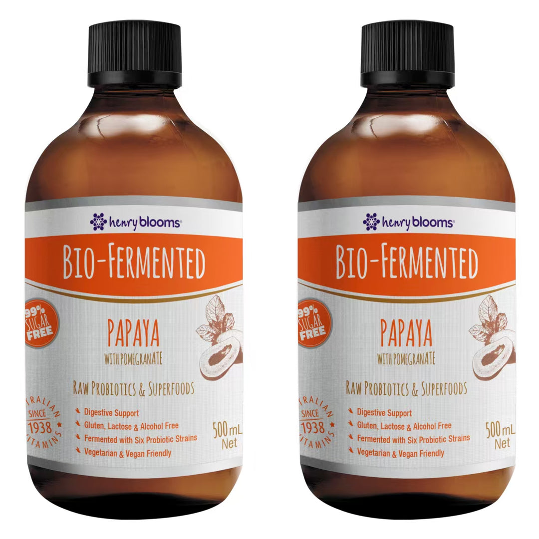Henry Blooms Bio-Fermented Papaya With Pomegranate 500mL