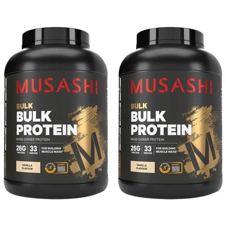 Musashi Bulk Protein Powder Vanilla 2kg