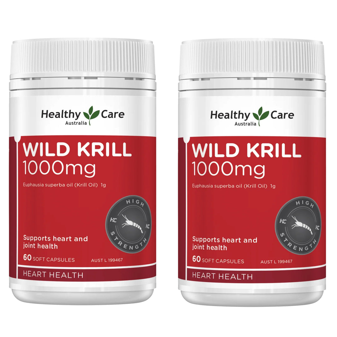 Healthy Care Wild Krill Oil 1000mg 60 Capsules