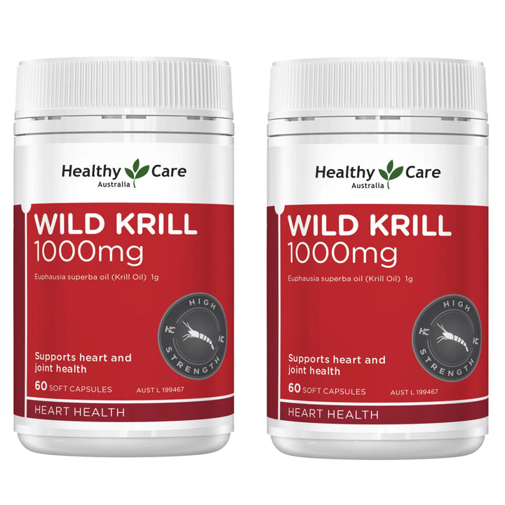 Healthy Care Wild Krill Oil 1000mg 60 Capsules