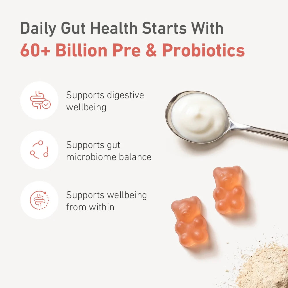 Teddi Lab by Unichi Pre &amp; Probiotics Gummy 60 Gummies