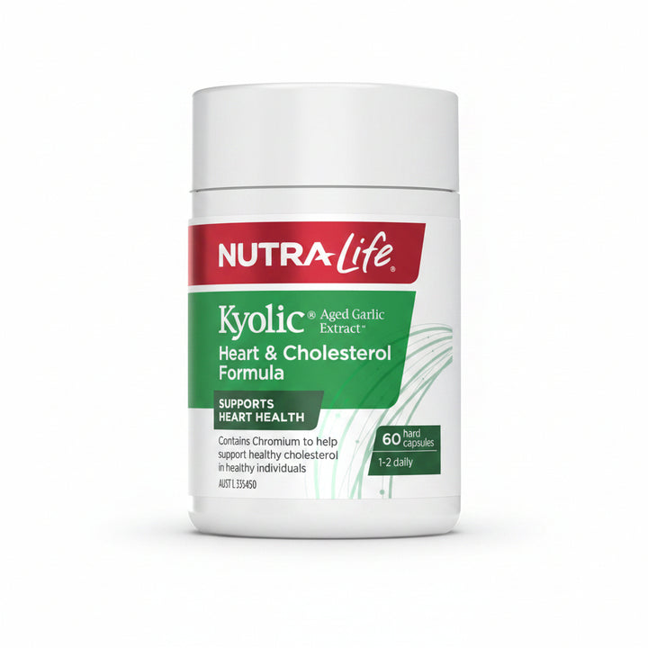 Nutra-Life Kyolic Aged Extract Heart &amp; Cholesterol Formula 60 Capsules