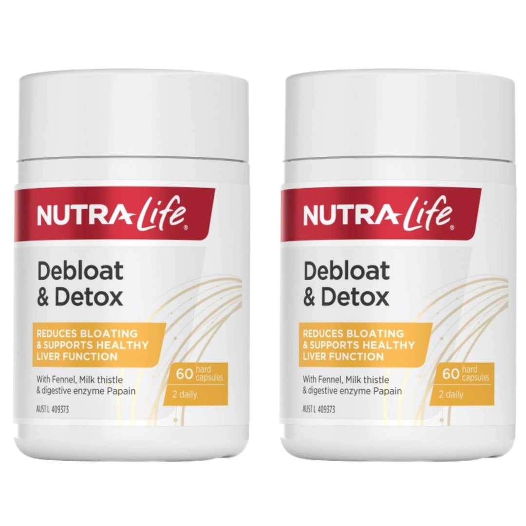 Nutra-Life Debloat &amp; Detox 60 Capsules