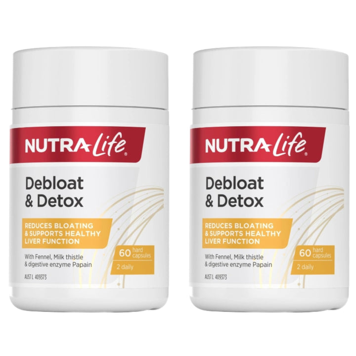 Nutra-Life Debloat &amp; Detox 60 Capsules