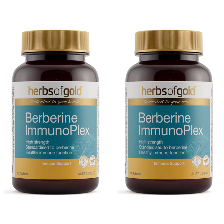 Herbs of Gold Berberine ImmunoPlex 30 Tablets