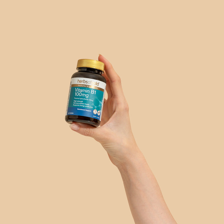 Herbs of Gold Vitamin B1 100mg 100 Tablets
