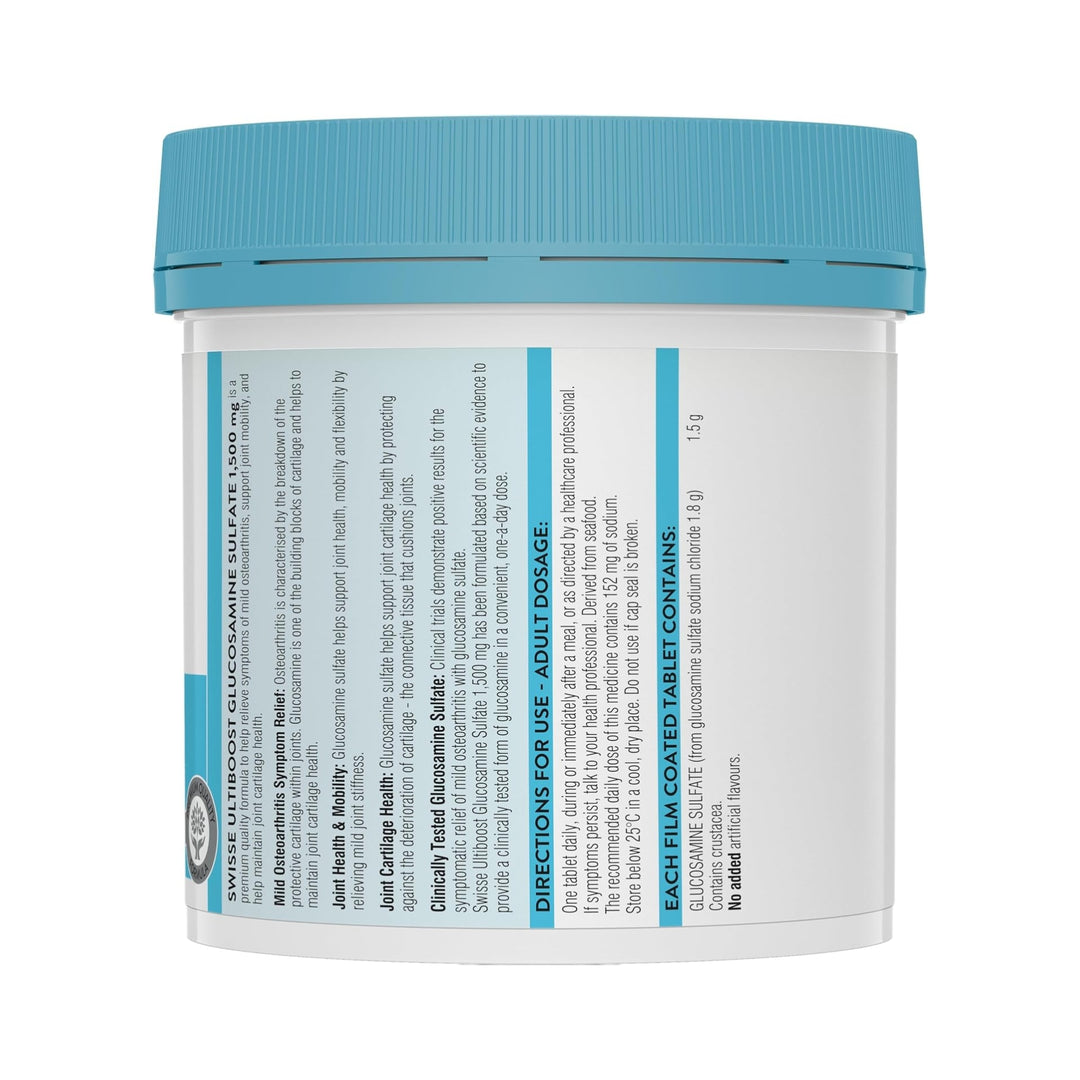 Swisse Ultiboost Glucosamine Sulfate 1,500mg 180 Tablets