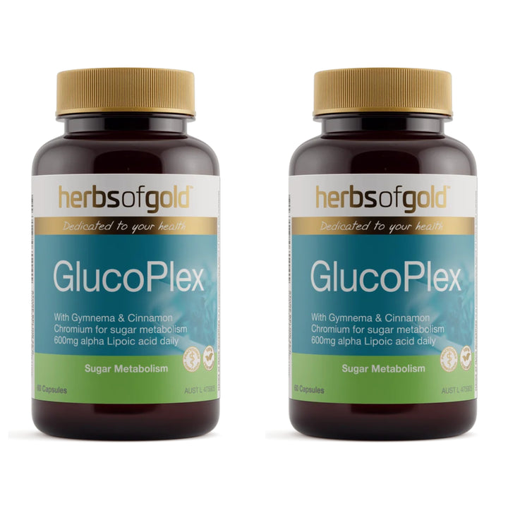 Herbs of Gold Glucoplex 60 Capsules