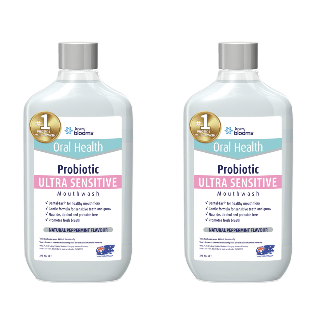 Henry Blooms Probiotic Mouthwash Ultra Sensitive 375 mL