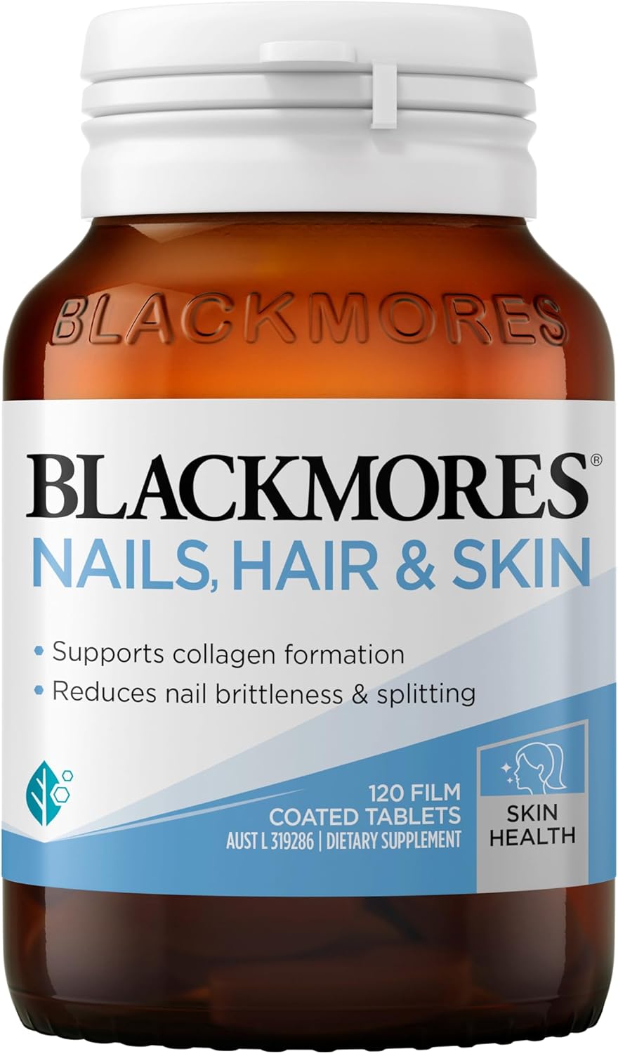 Blackmores Nails, Hair &amp; Skin | Supports Collagen Formation | Provides Essential Nutrients for Healthy Nails, Hair and Skin |120 Tablets