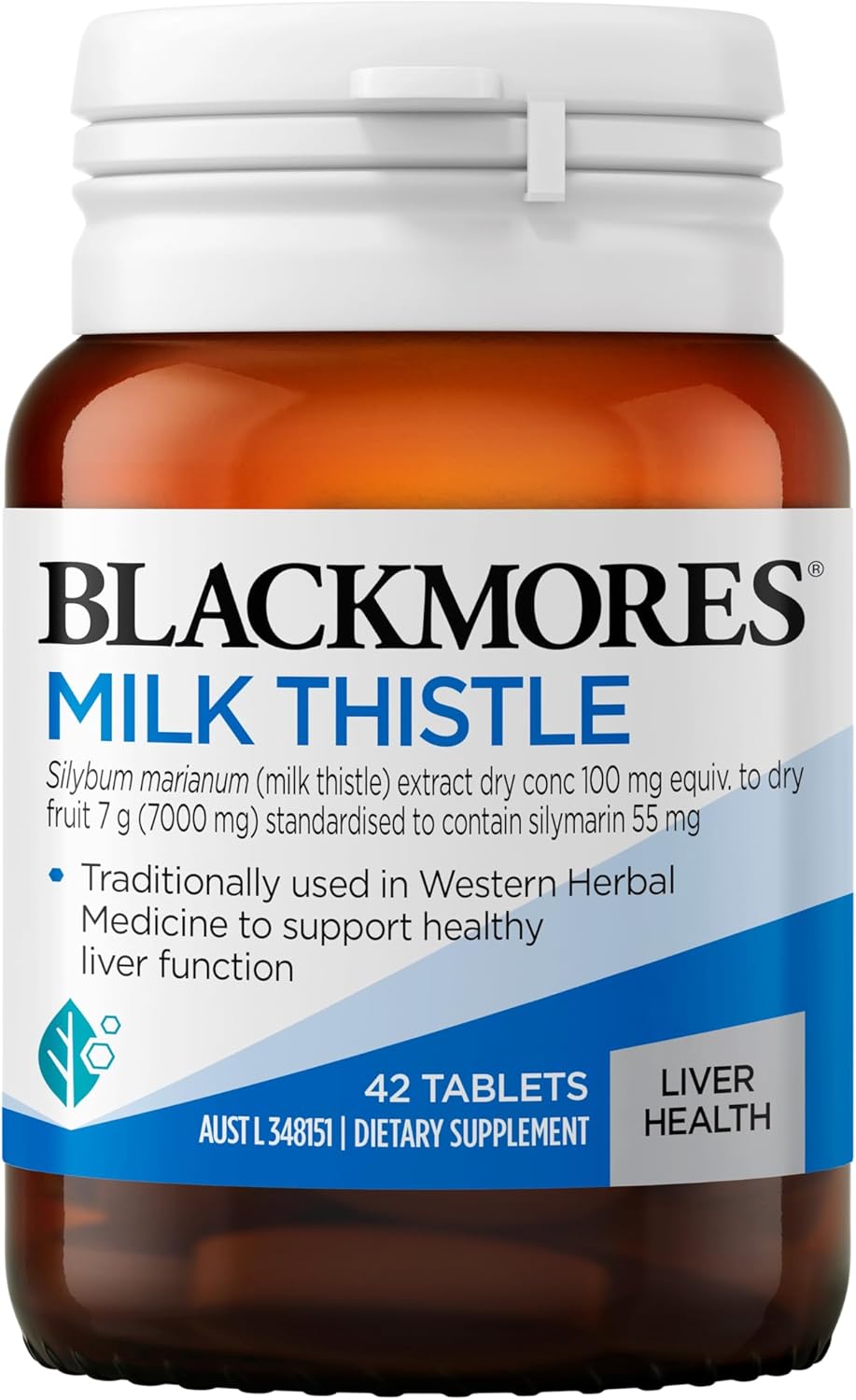 Blackmores Milk Thistle | Traditionally used in Western herbal medicine to support healthy liver function | 42 Tablets