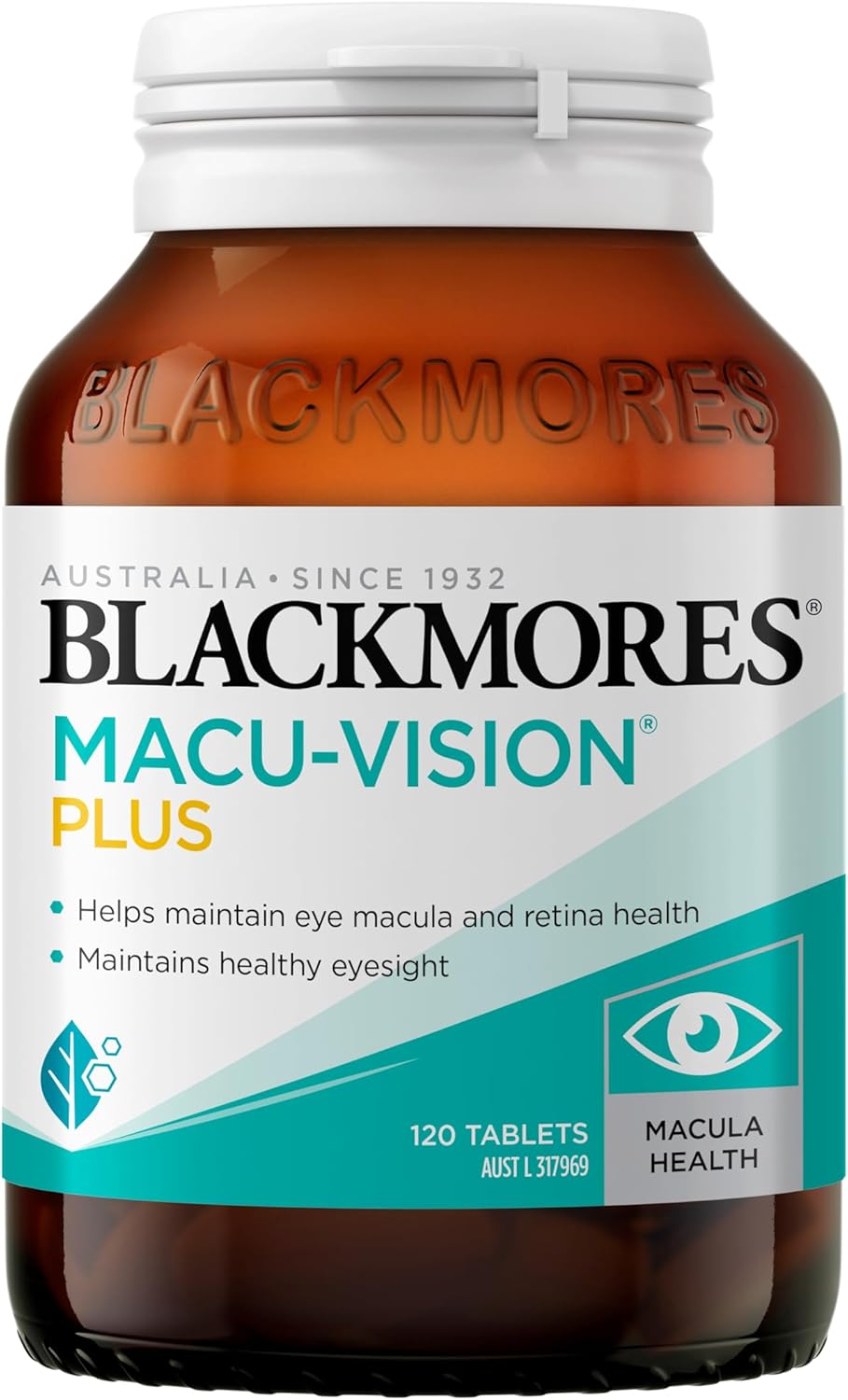 Blackmores Macu-Vision Plus | Helps Maintain Eye Macula &amp; Retina Health in Aging Individuals | 120 Tablets