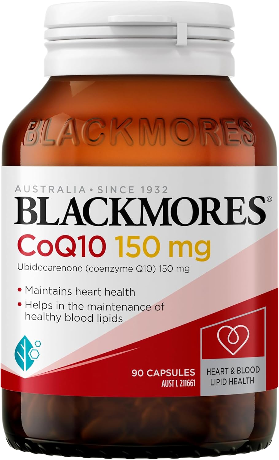 Blackmores CoQ10 150mg | Antioxidant | Maintains Heart Health &amp; Healthy Blood Lipids | 90 Capsules