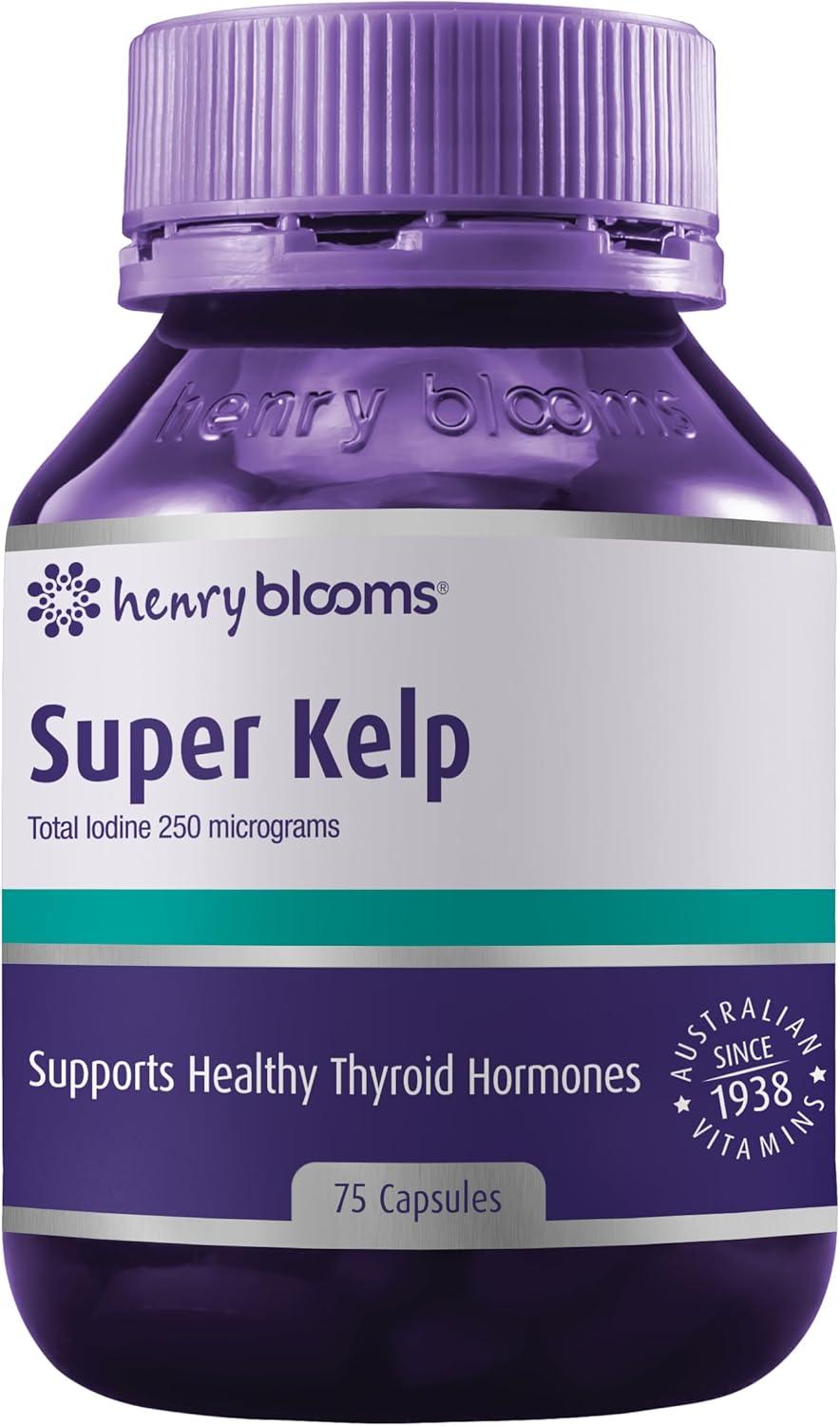 Henry Blooms Super Kelp 75 Vegetarian Capsules