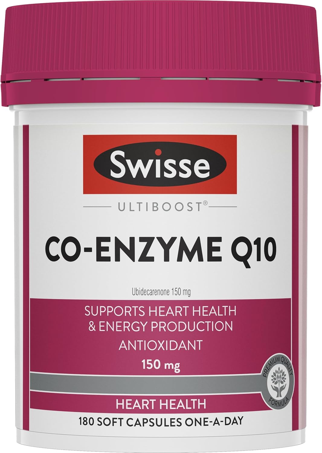 Swisse Ultiboost Co-Enzyme Q10 - Supports Heart Health &amp; Energy Production - 180 Capsules
