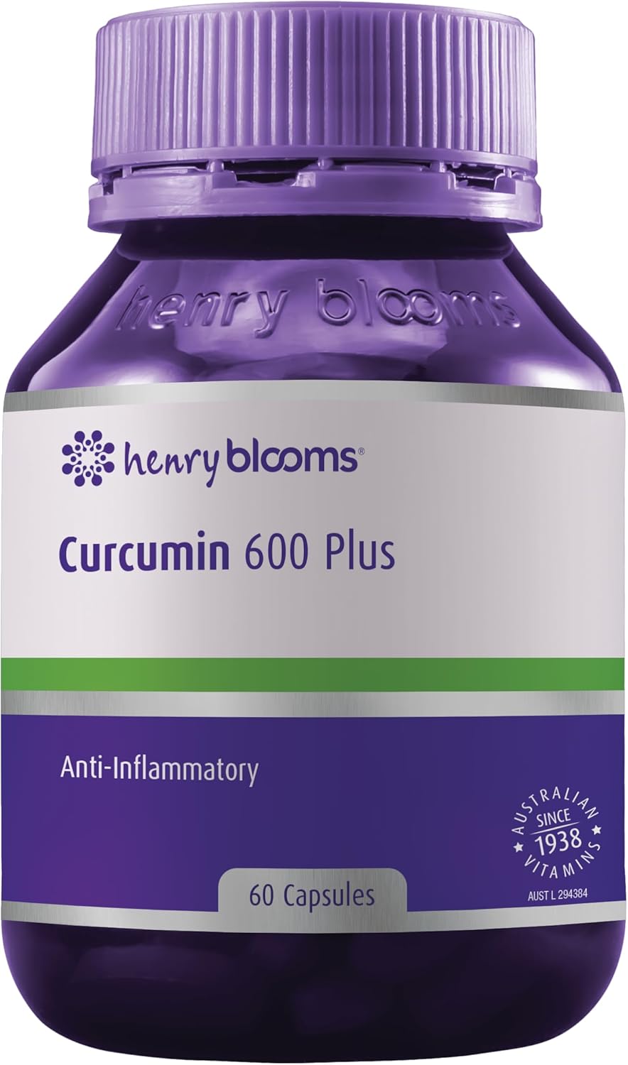 Henry Blooms Curcumin 600 Plus with BioP 60 Capsules