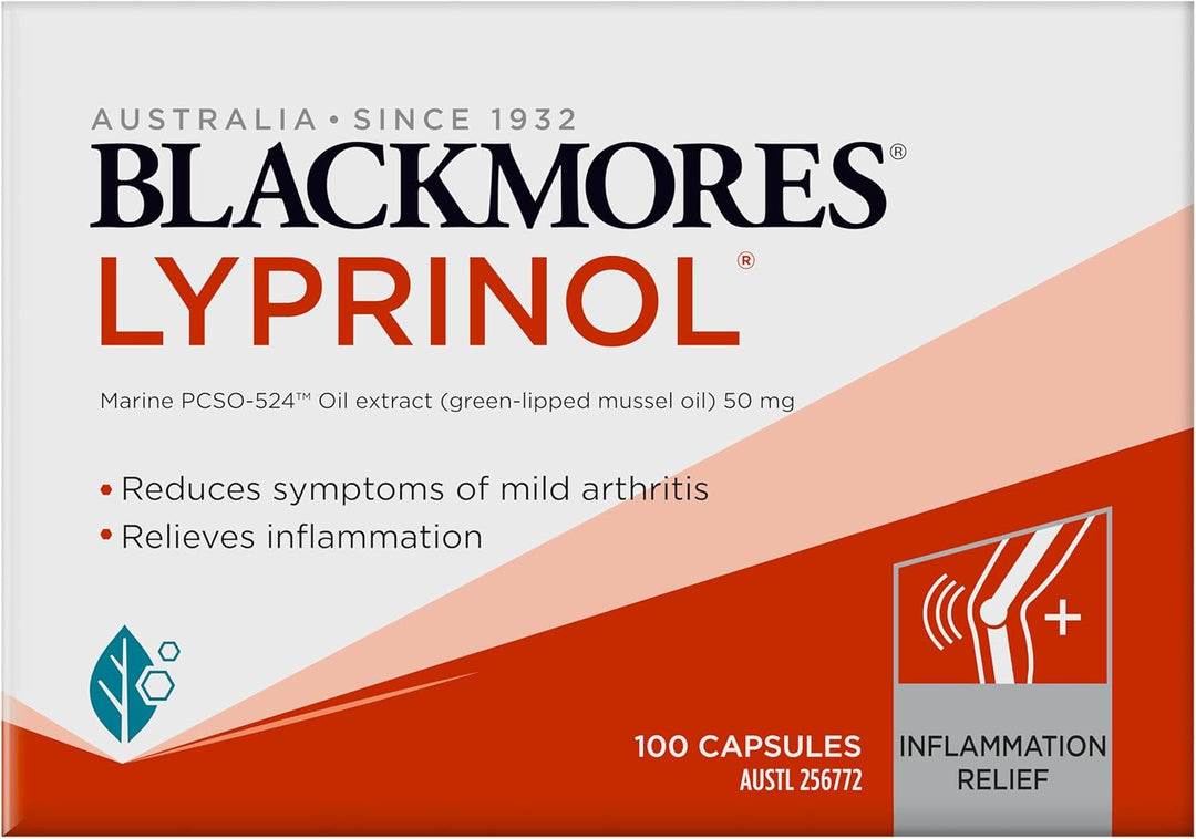 Blackmores Lyprinol | Relieves inflammation | 100 Capsules
