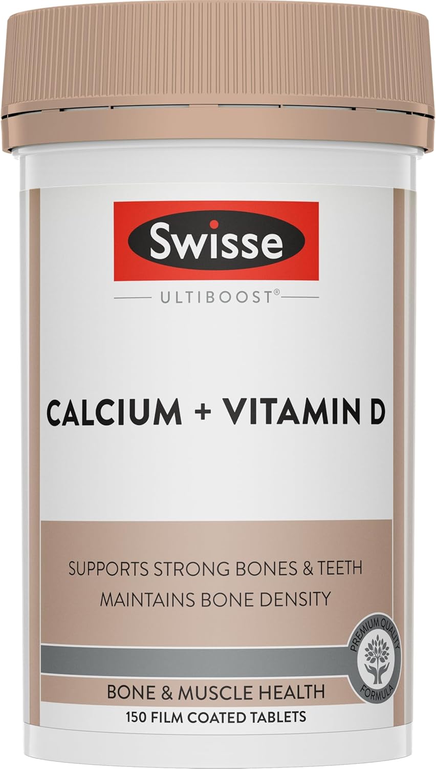 Swisse Ultiboost Calcium + Vitamin D - Supports Absorption Of Dietary Calcium - 150 Tablets