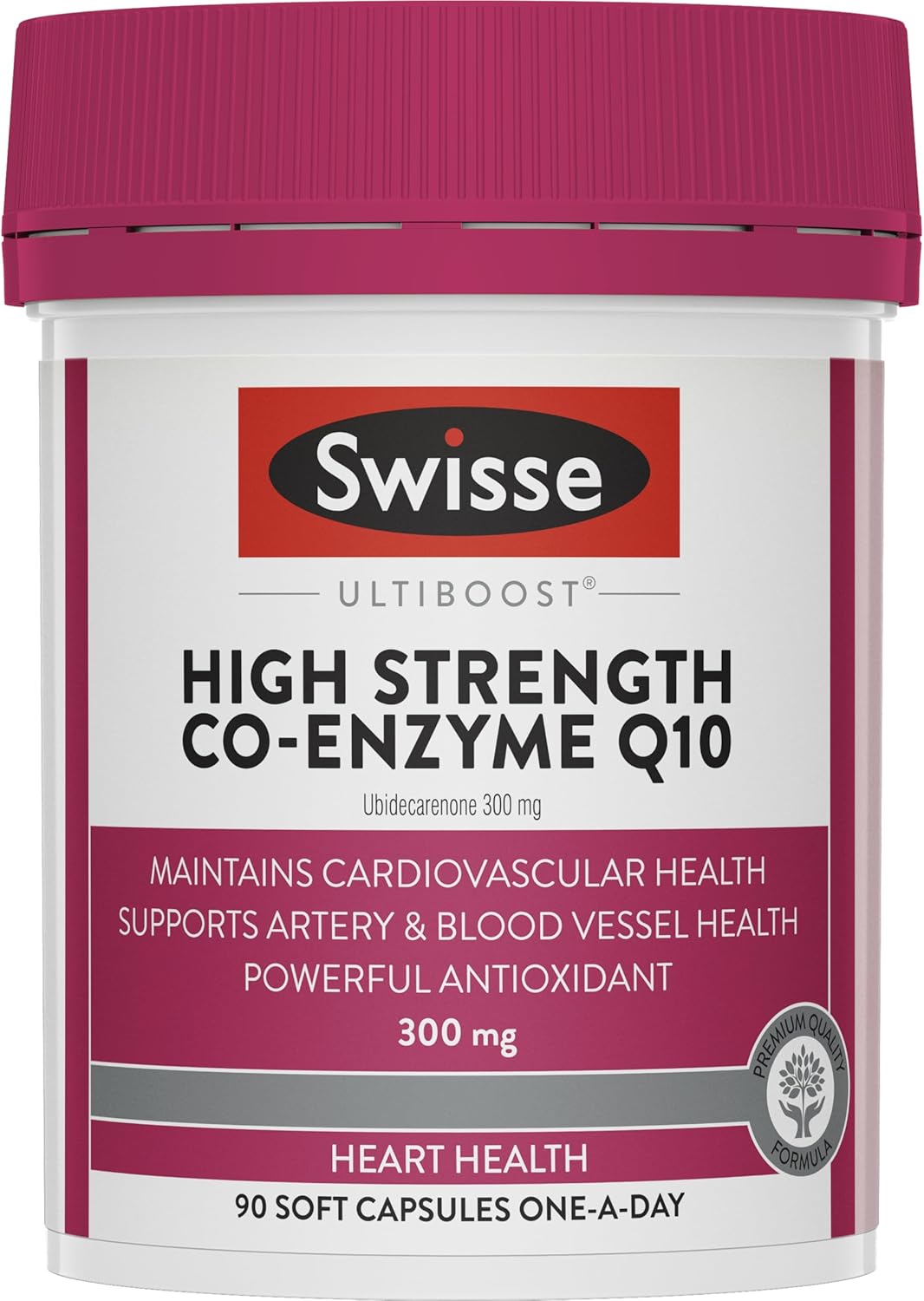 Swisse Ultiboost High Strength Co-Enzyme Q10 - Supports Heart Health &amp; Energy Production - 90 Capsules