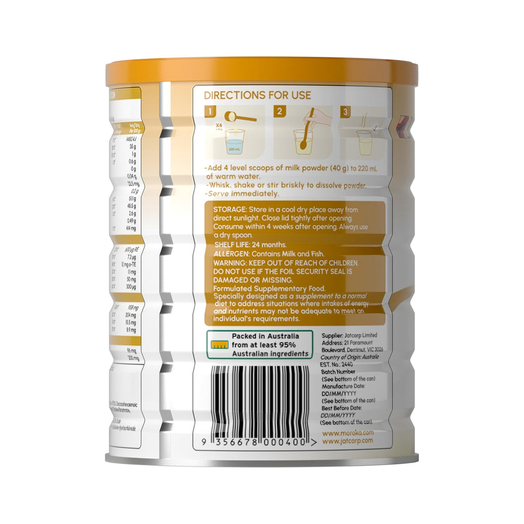 Moroka Golden Years Nutritionally Balanced Skim Milk Powder with Lactoferrin 800 g