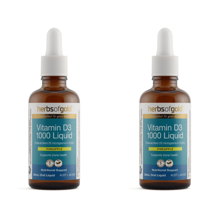 Herbs of Gold Vitamin D3 1000 Liquid 50 Millilitre