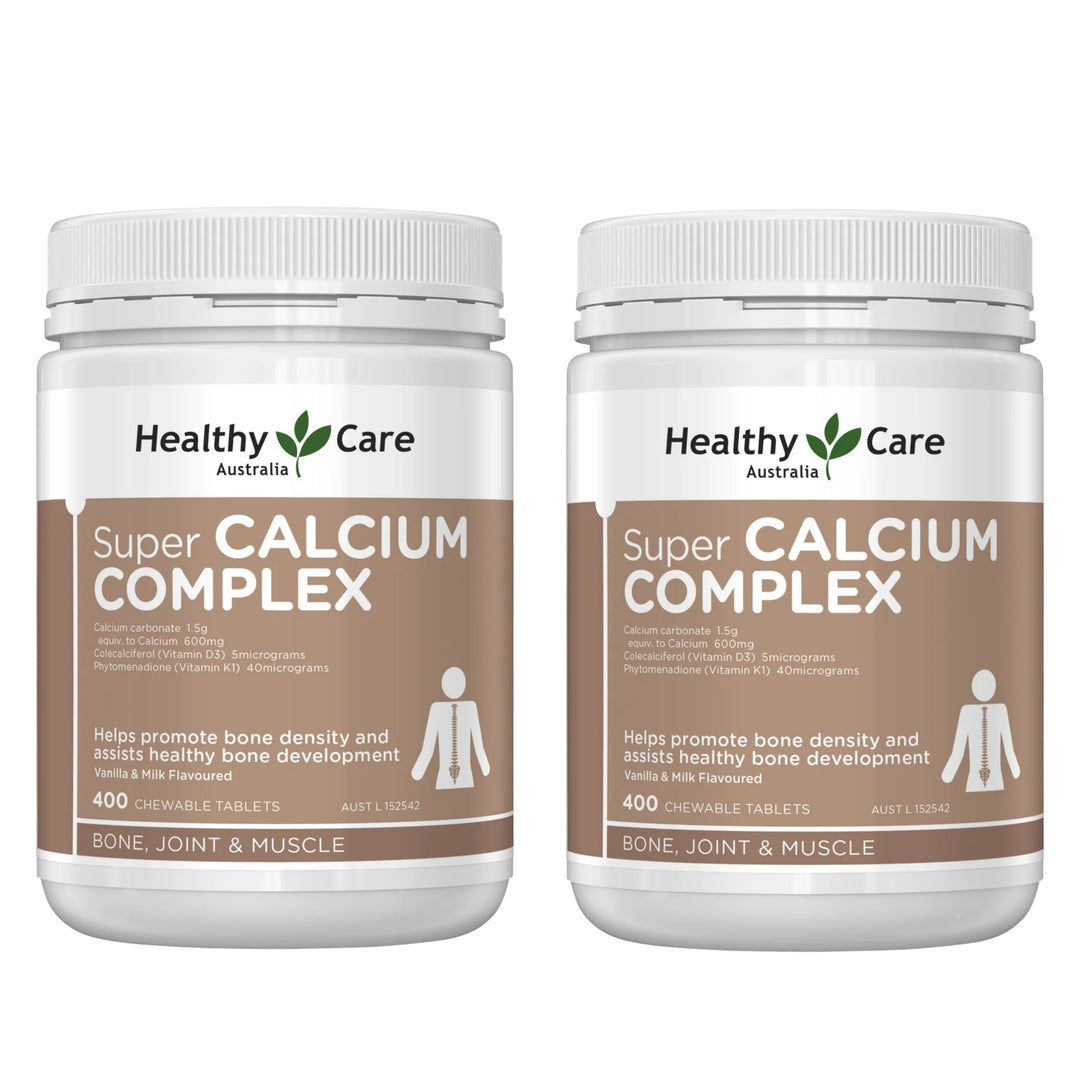 Healthy Care Super Calcium Complex D 400 Chewable Tablets