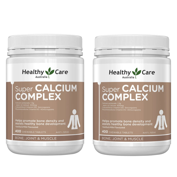 Healthy Care Super Calcium Complex D 400 Chewable Tablets