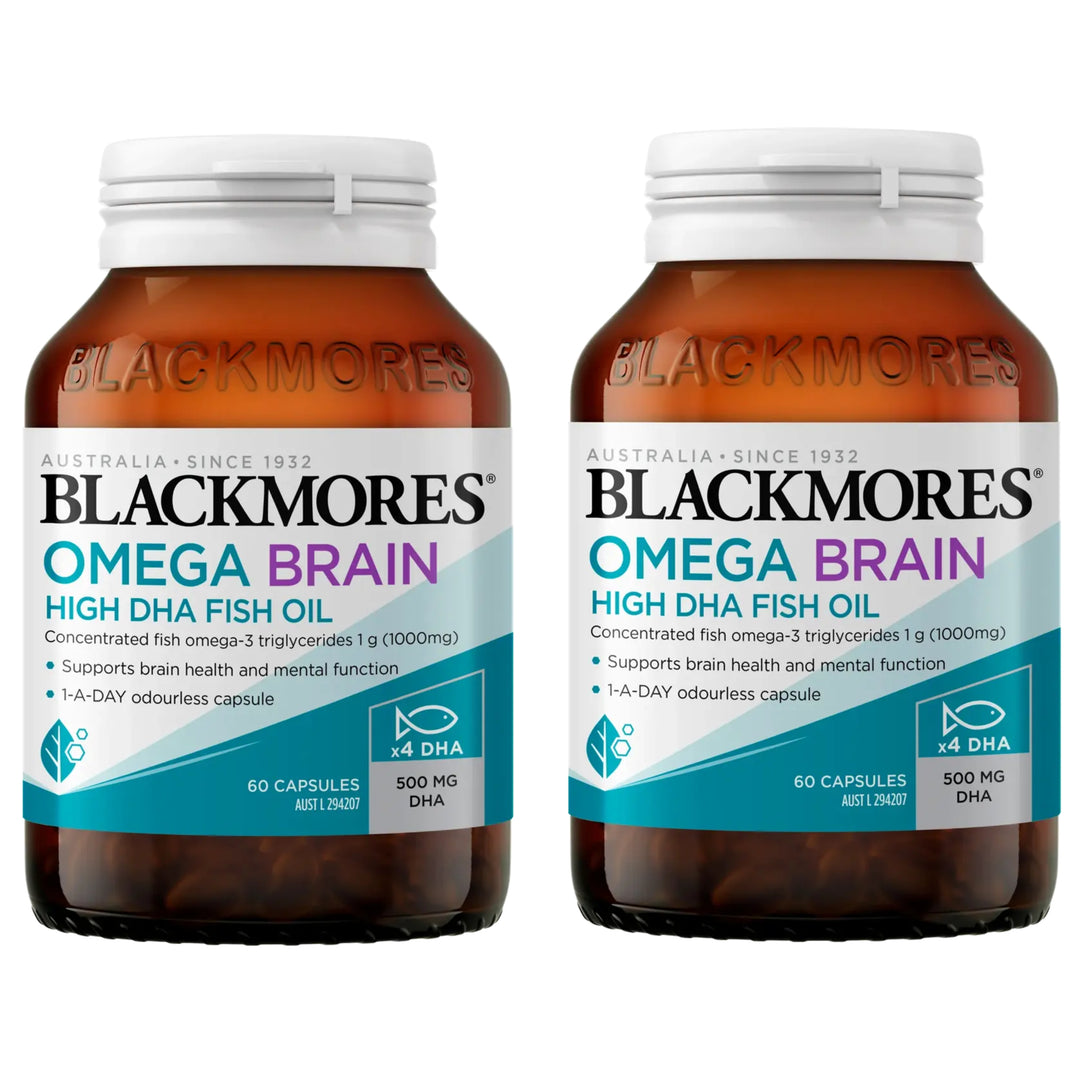 Blackmores Omega Brain High DHA Fish Oil 60 Capsules