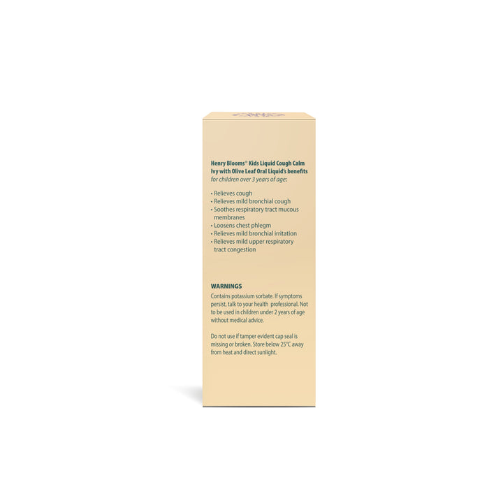 Henry Blooms Kids Liquid Cough Calm Ivy With Olive Leaf 100 mL
