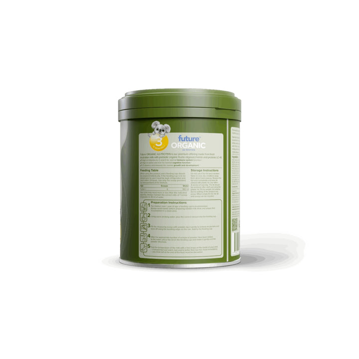 Future Organic A2 Protein Premium Stage 3 Toddler Formula 800g
