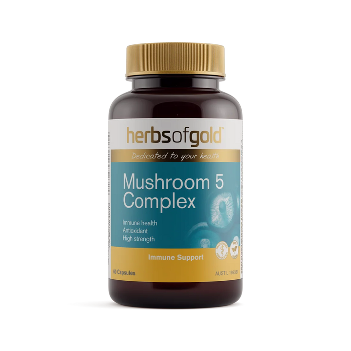 Herbs of Gold Mushroom 5 Complex 60 Capsules