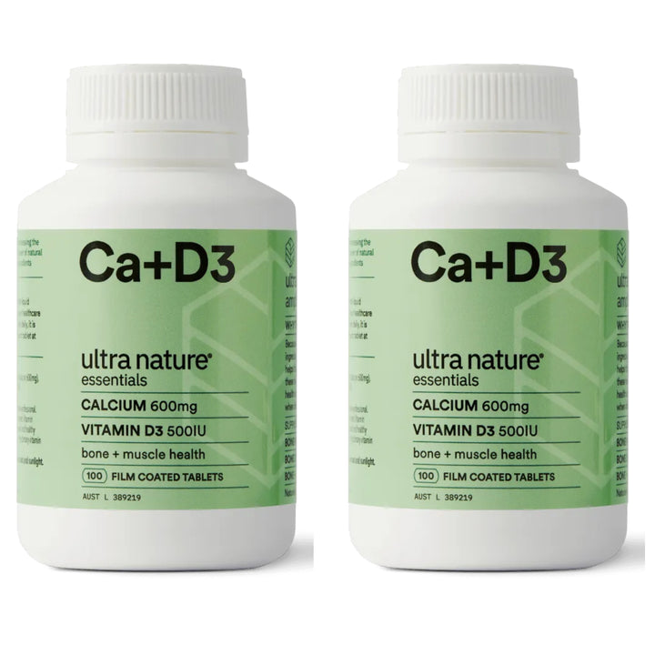 Ultra Nature Calcium + Vitamin D3 100 Tablets