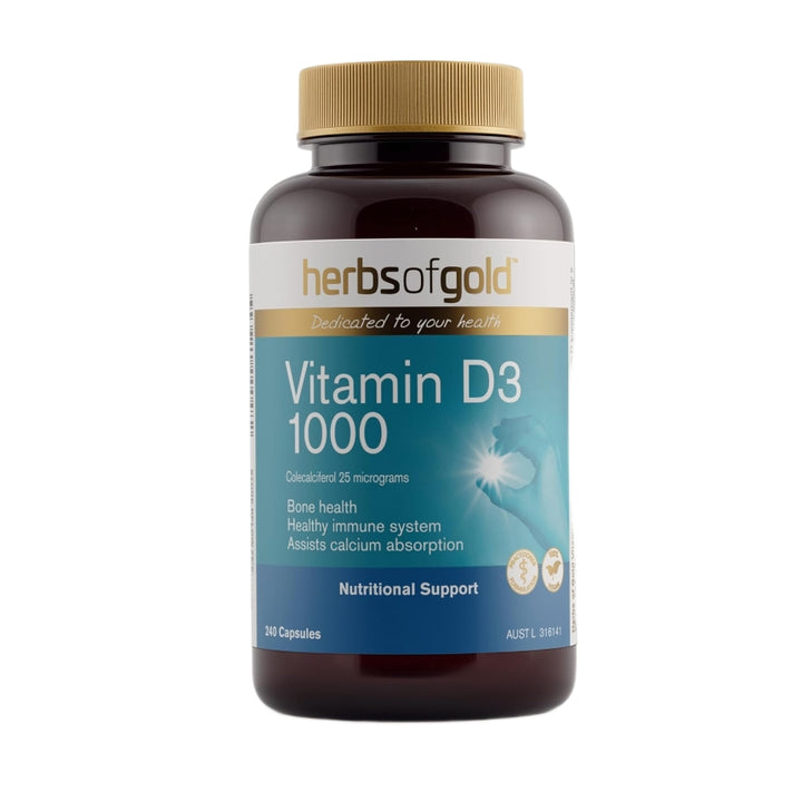 Herbs of Gold Vitamin D3 1000 240 Capsules
