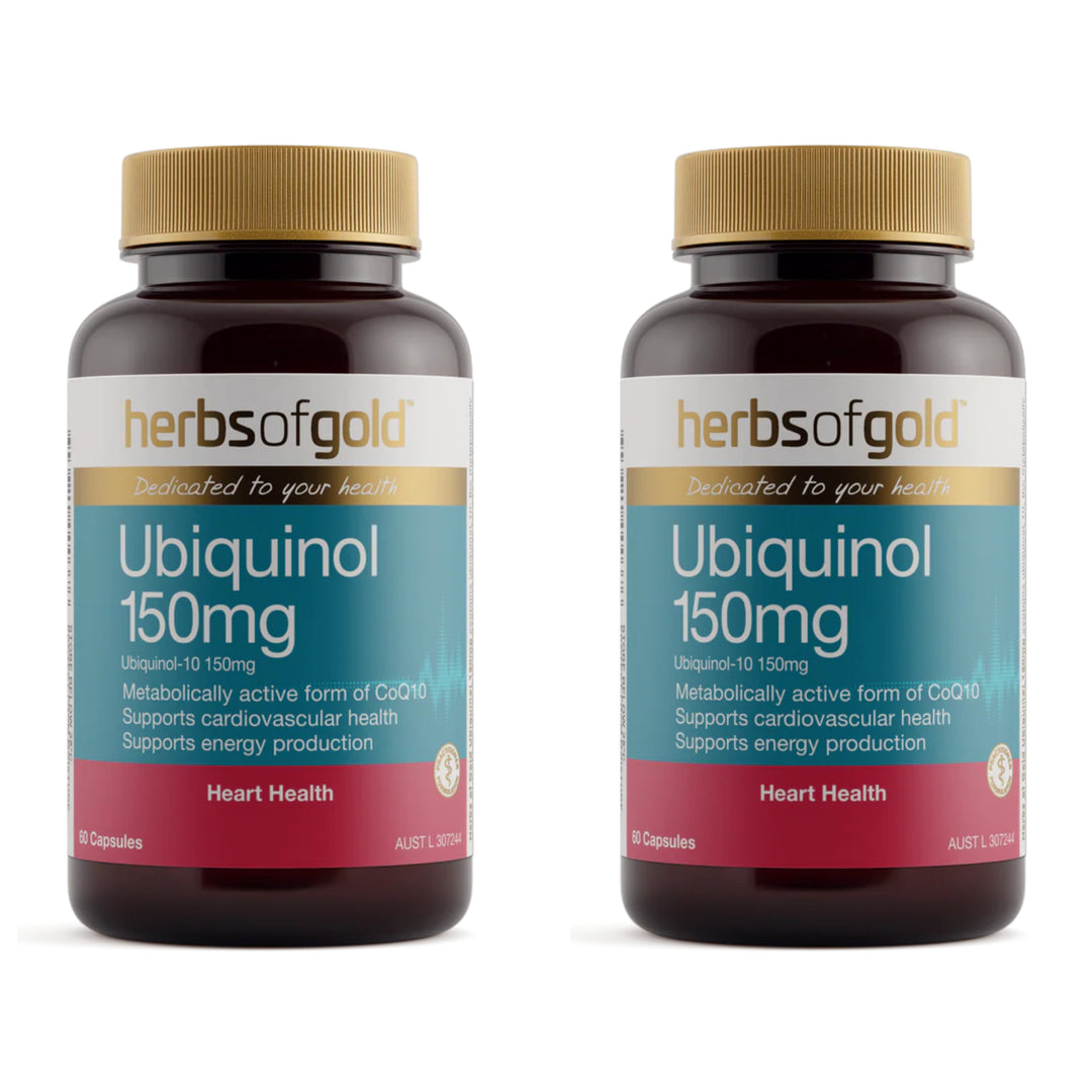 Herbs of Gold Ubiquinol 150mg 60 Capsules