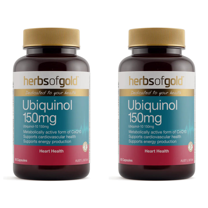 Herbs of Gold Ubiquinol 150mg 60 Capsules