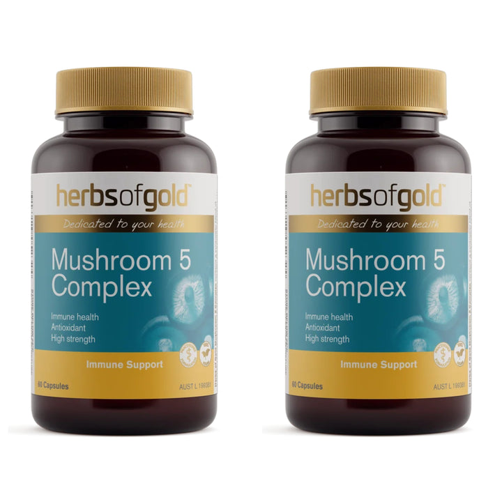 Herbs of Gold Mushroom 5 Complex 60 Capsules