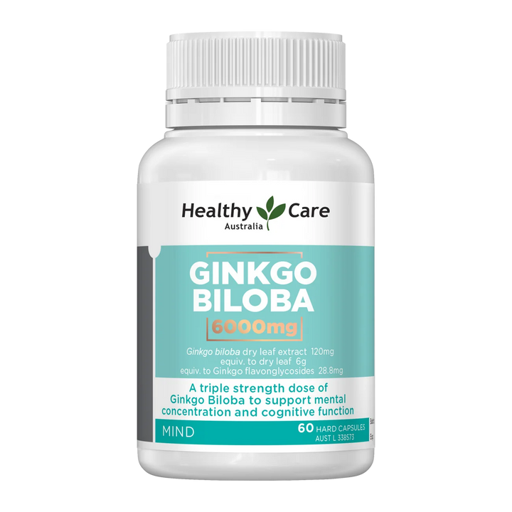 Healthy Care Ginkgo Biloba 6000mg 60 Capsules