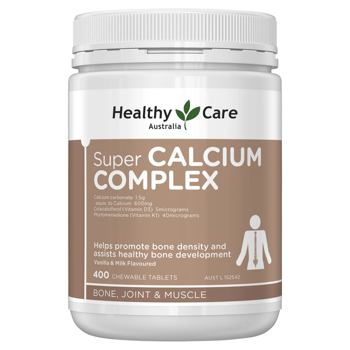 Healthy Care Super Calcium Complex D 400 Chewable Tablets