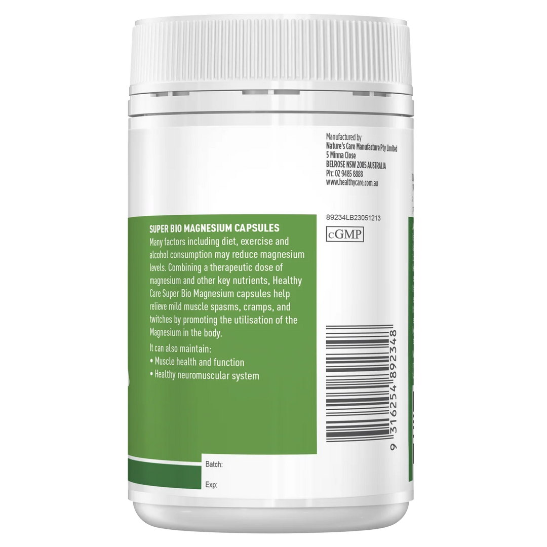 Healthy Care Super Bio Magnesium 100 Capsules
